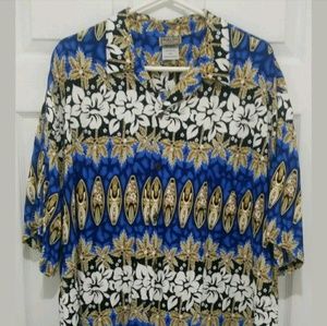 Aloha Hut Hawaii Hawaiian Button Up 2x Shirt
